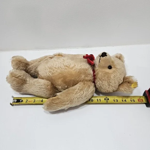 Steiff Plush Honey Cream Colored Jointed Teddy Bear 0201/41 Germany 15" - Picture 9 of 12